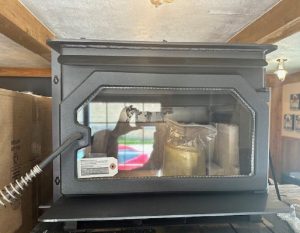 Ironstrike Striker 160 Wood Fireplace Insert, Traditional Door - Refurbished