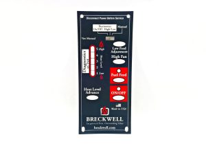 Breckwell 1RPM and 4RPM Circuit Control Board Decal Faceplate, 5-Speed, OEM