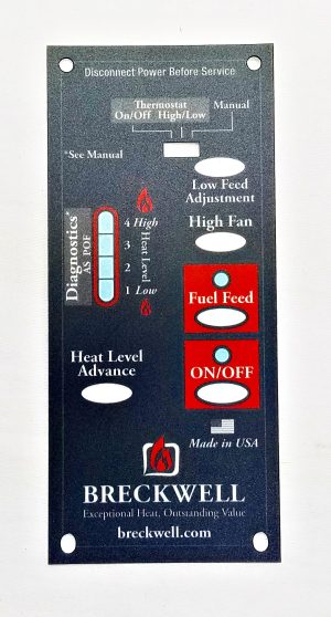 Breckwell 1RPM Circuit Board Decal Faceplate, 4-Speed, OEM