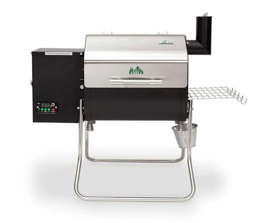 Portable Wood Pellet Electric Grill in Green