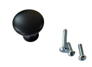Harman Hopper Lid Pull Knob, Black Plated, OEM