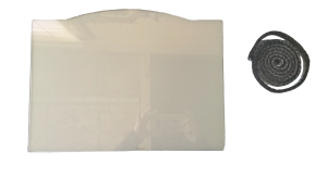 Harman Wood Stove Door Glass W/Gasket, OEM