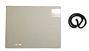 Harman Advance and Mark I Center Door Glass W/Gasket, OEM