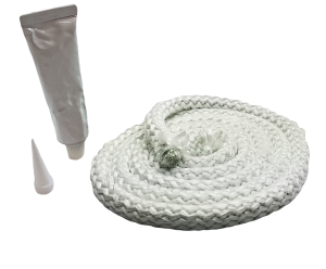 Stove and Fireplace Firebox Door Seal Gasket Replacement Kit W/Sealant, 7/8" x 8', PH