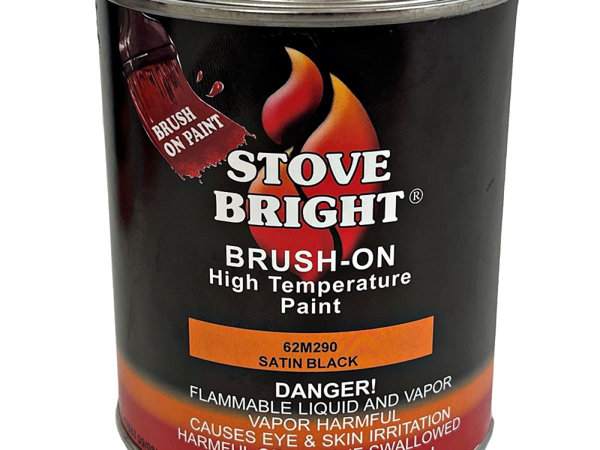 Stove Bright High Temp Paint - Satin Black Paint