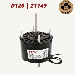 Fasco D120, Packard 40120, US Motors 9621 3.3" Multi-Purpose Fan Motor, 115V, 1/70HP, 1500 RPM, PH