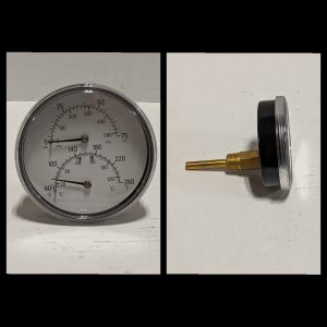 Harman and Heatilator Boiler Pressure and Temperature Gauge 3-10-78427, OEM