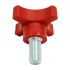 Harman PB105 and Heatilator BH105 Boiler Hopper Swing Plate 1/2-13 Red Nylon Knob 3-31-72196, OEM