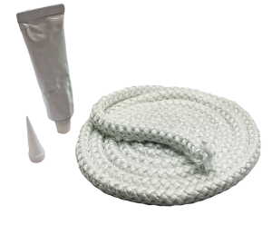 Stove and Fireplace Firebox Door Rope Gasket Seal Replacement Kit, 5/8" x 9', PH