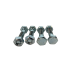 Quadrafire Burnpot/Firepot Pork Chop Bottom Bolt, 225-0120, 4-Pack, OEM