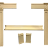 Quadrafire Castile Insert Cast Iron 5pc PCR Surround/Shroud Trim, CREAM, OEM
