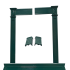 Quadrafire Castile Insert Cast Iron 5pc PGR Surround/Shroud Trim, GREEN, OEM