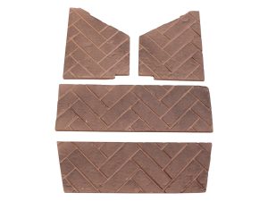 Heat N Glo Tiara II Gas Stove 4Pc Firebrick Set, BRICK-T2, OEM