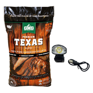 Green Mountain Grills, GMG Texas Blend BBQ Cooking Wood Pellets & Grill Light