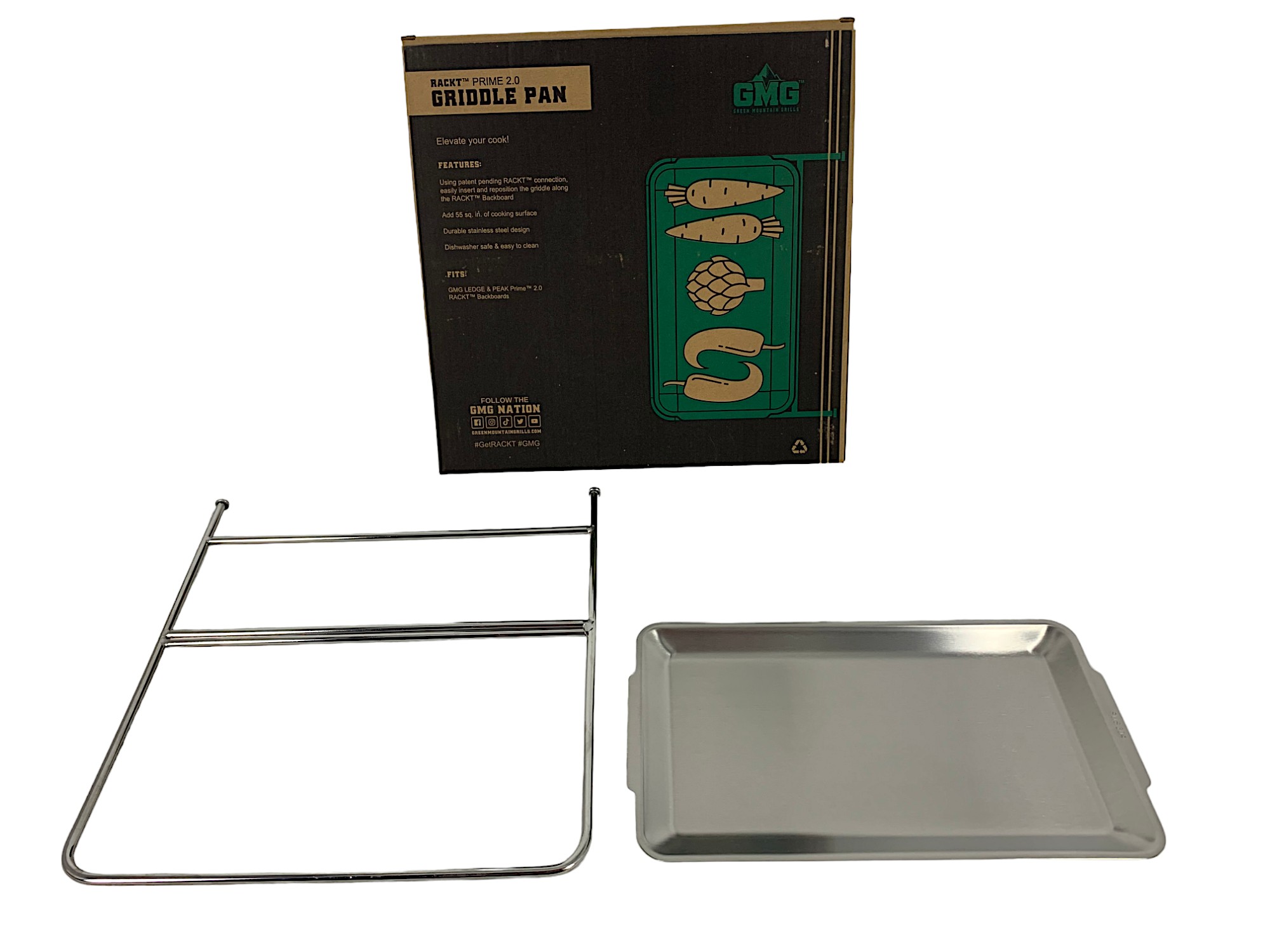 Green Mountain Grills, GMG Ledge & Peak Prime 2.0 RackT Griddle, OEM