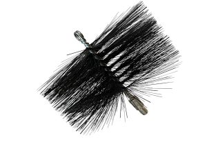 Stove and Fireplace 8" Round Exhaust Flue Vent Metal Bristle Chimney Cleaning Brush