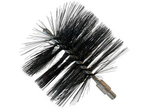 Stove and Fireplace 6" Round Exhaust Flue Vent Metal Bristle Chimney Cleaning Brush