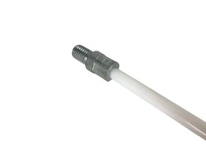 3' Length Stove and Fireplace Vent Exhaust Flue Threaded Cleaning Rod, Single