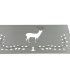 Harman Brushed Stainless Steel Deer Design Plate, 12x6, OEM