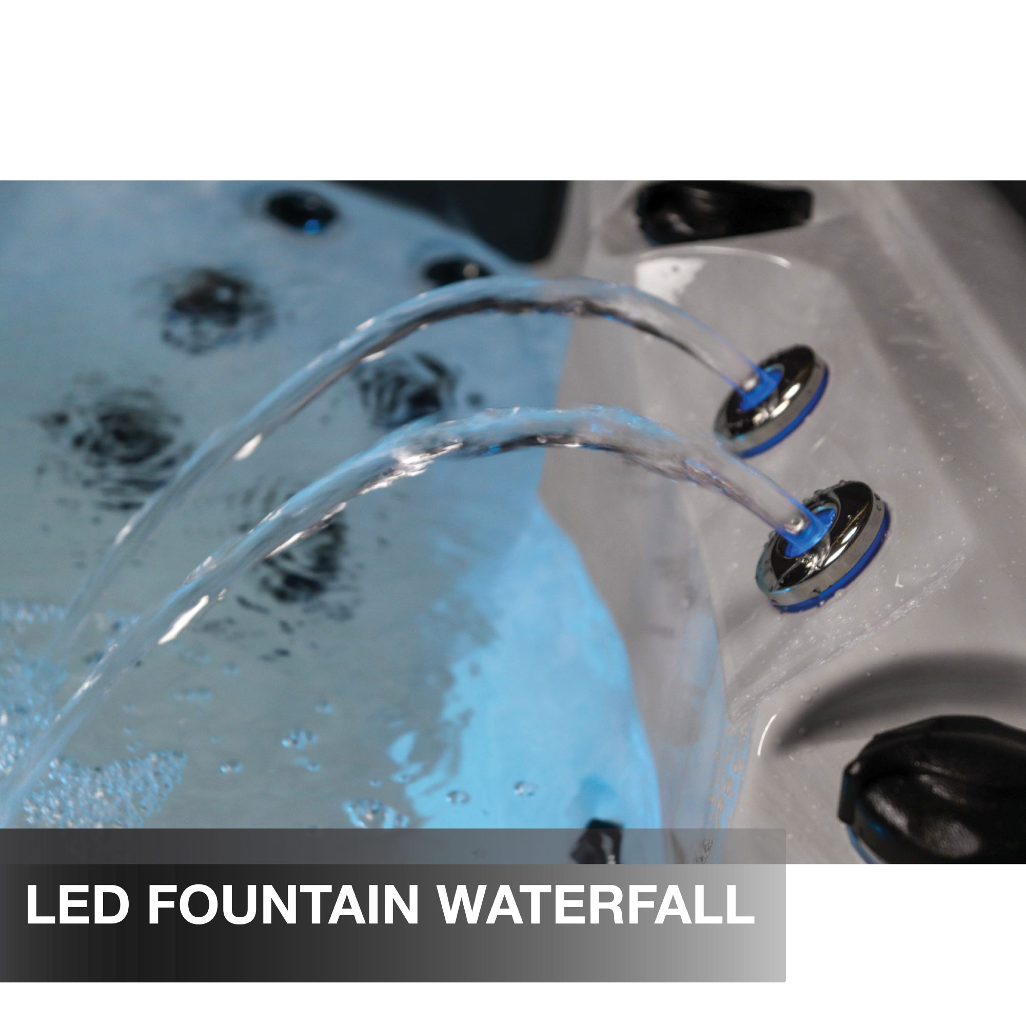 Liberty Spas LYS5000 6 Person Hot Tub Spa | 34 Jets | 240V | Bluetooth Audio & Waterfall - Image 3