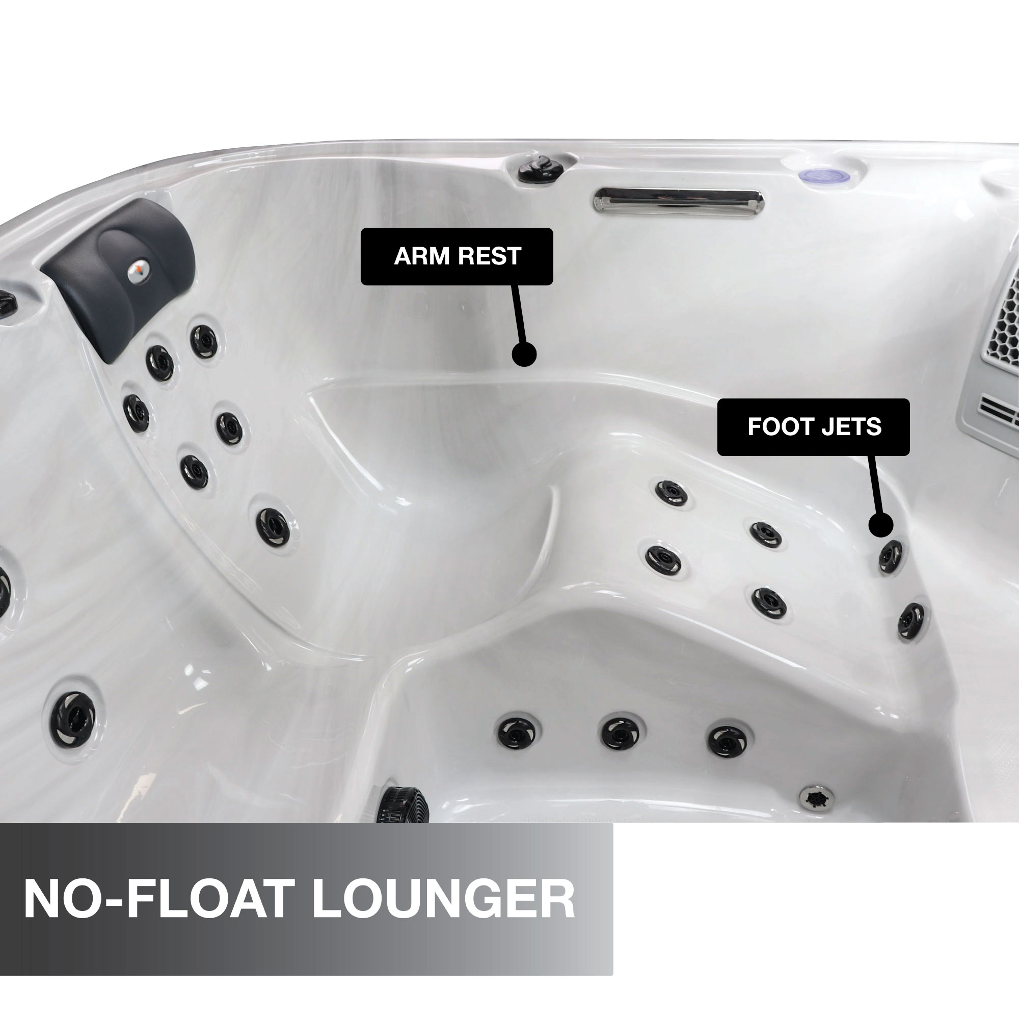 Liberty Spas LYS5000 6 Person Hot Tub Spa | 34 Jets | 240V | Bluetooth Audio & Waterfall - Image 7
