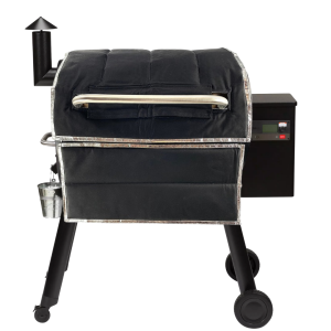 Magnetic Insulated Black Thermal BBQ Cover for Traeger Grills, BAC627
