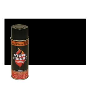 Stove Bright Metallic Black, High Temperature Spray Paint