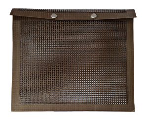Pellethead Mesh Frogmat BBQ Grill Bag, 500F Non-Stick, Snap Closure, 10"x13"