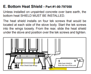 Harman Oakleaf Bottom Heat Shield 1-00-797058, OEM