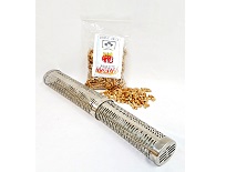 Green Mountain Grills, GMG Thin Blue Smoker Tube, Expandable BBQ Grill Smoke Tube, OEM + 1lb Apple Pellets