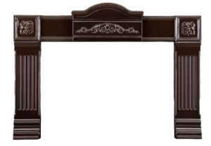 Napoleon Cast Iron Porcelain Enamel Surround, Majolica Brown, OEM