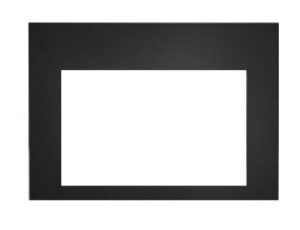 Napoleon Porcelain Black Contemporary Rectangular Front Surround, I3CRFKSB