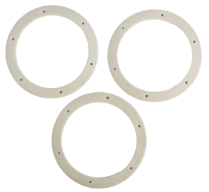 Stove and Fireplace Combustion Blower, Exhaust Motor to Housing Gasket, 6″ Round, 3-Pack, PH