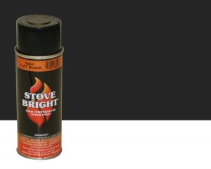 Stove Bright Flat Black, High Temperature Spray Paint
