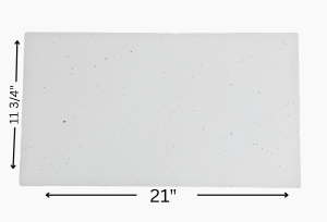 Universal Ceramic Insulation Fiber Baffle Board, 2300°F, 21" x 11-3/4" x 1/2", Boiler, Stove, Forge, Kiln, PH