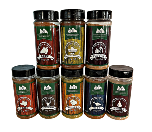 Green Mountain Grills, GMG BBQ Grill Seasoning Dry Rubs, 8 Pack Full Variety Special!